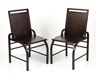 Pair George Sowden for Memphis Liverpool Chairs