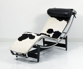 Le Corbusier LC4 style Cowhide Lounge Chair