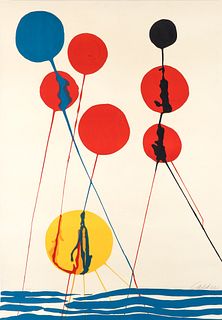 Alexander Calder Balloons 1973 Signed Lithograph