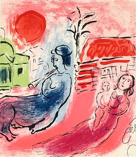Marc Chagall 1957 orig litho Maternity with Centaur 