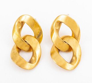 14K Chain Link Earrings