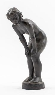 Niels Tvede Nude Woman Bronze Sculpture