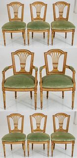 Louis XVI Style Dining Chairs, 8