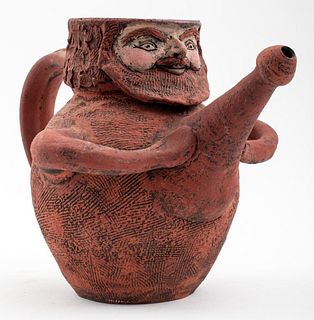 Louis Mendez Anthropomorphic Ceramic Pitcher