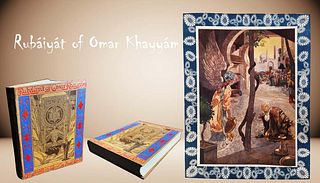 Rubaiyat Of Omar Khayyam, 1915 English Illustrated Poetry Book