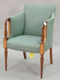 Southwood Sheraton style armchair with inlay.
