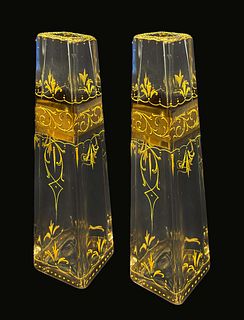 19th C. MOSER Crystal Vases