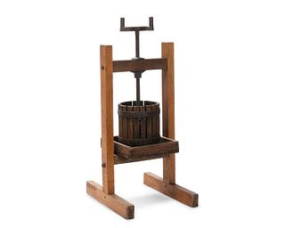 An antique fruit crusher/cider or wine press