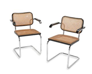 Two Marcel Breuer "Cesca" armchairs, for Gavani Italy