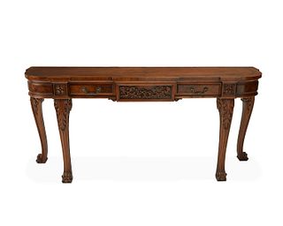 A Karges demi-lune console table