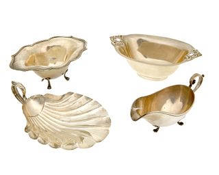 A group of American sterling silver holloware bowls