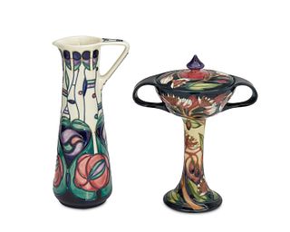 Two Moorcroft pottery items
