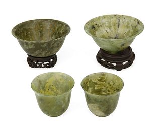 A group of Chinese jade items