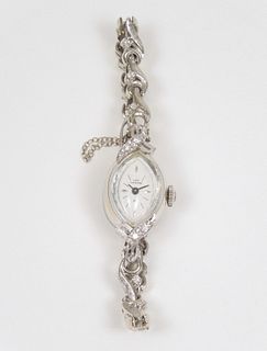 Lady's Hamilton Gold and Diamond Watch.