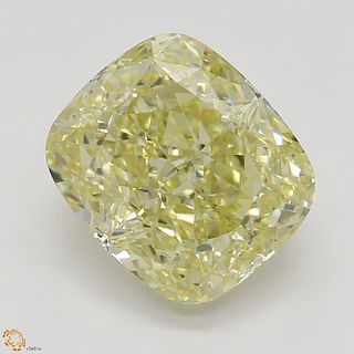 2.20 ct, Natural Fancy Brownish Yellow Even Color, VVS2, Cushion cut Diamond (GIA Graded), Appraised Value: $21,400 