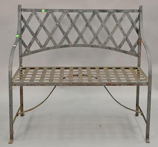Iron bench. wd. 40in.