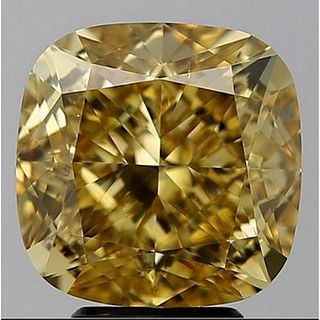 6.03 ct, Fancy Brownish Yellow Color, VS2, Cushion cut Diamond (GIA Graded), Appraised Value: $141,600 