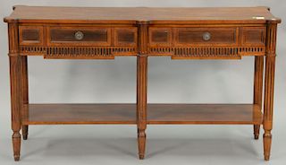 Sherill hall table. ht. 31 in.; top: 18" x 58"