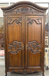 Louis XV style two door cabinet. ht. 89", wd. 48", dp. 22"