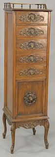 Two loungerie chests. ht. 60 1/2in. & 49in.