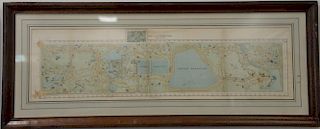 Two colored lithograph maps of Central Park, 1861 and 1871, showing the progress of the work up to January 1st. ss 8 1/2" x 34 1/2" ...