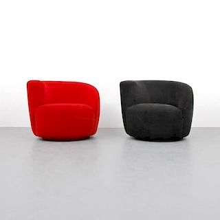 Vladimir Kagan 'Nautilus' Lounge Chairs