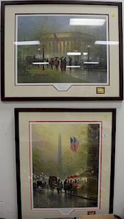 G. Harvey to colored prints from Treasury Collection including Pillars of Strength" (sight size 29" x 21") and "Pinnacle of Freedom"...