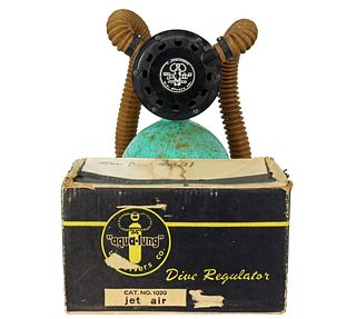 US Divers Jet Air Black Cycolac Regulator 1960s In Original Box