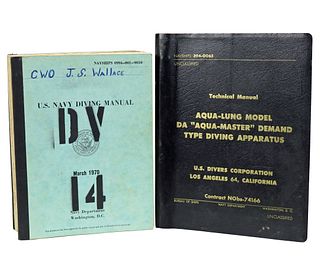 1959 US Navy Aqua Lung Manual & 1970 USN Diving Manual