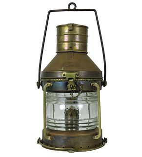 Impressive Vintage Anchor Ships Light Lantern