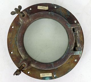 Authentic Small Brass Ships Porthole