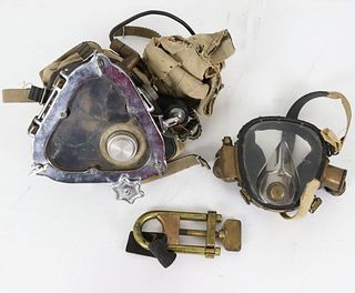 Jack Browne Dive Mask, DESCO Suit Clamp & Other Vintage Mask