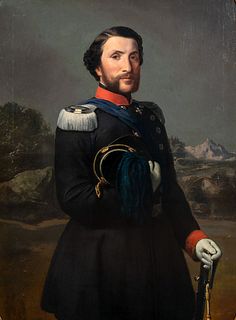 PORTRAIT OF AN OFFICER WEARING THE ORDER OF SAINTS MAURICE AND LAZARUS