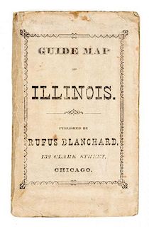 (MAP, ILLINOIS) BLANCHARD, RUFUS. Blanchard's Guide Map of Illinois. Chicago, 1872