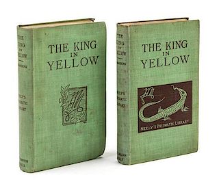 * CHAMBERS, ROBERT W. The King in Yellow. Chicago, 1895. 2 copies of the first edition in variant bindings (1 signed by publishe