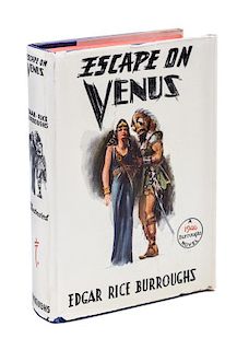 * BURROUGHS, EDGAR RICE. Escape on Venus. Tarzana, CA, 1946. First edition.