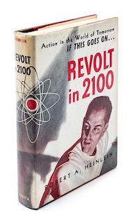 * HEINLEIN, ROBERT A. Revolt in 2100. Chicago, 1953. First edition, signed.