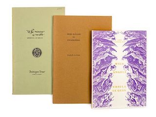 * LE GUIN, URSULA K. 3 chapbooks, all signed limited editions.