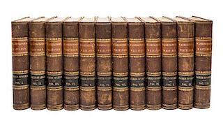 (WASHINGTON, GEORGE) SPARKS, JARED. The Writings of George Washington. New York, 1847-48. 12 vols.