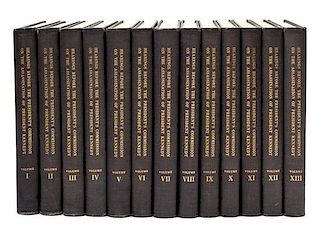 (KENNEDY, JOHN F.) Hearings...on the Assassination of President Kennedy [with] Report of the Warren Commission. 27 vols., signed