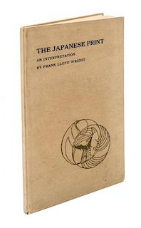 WRIGHT, FRANK LLOYD. The Japanese Print. Chicago, 1921. Signed