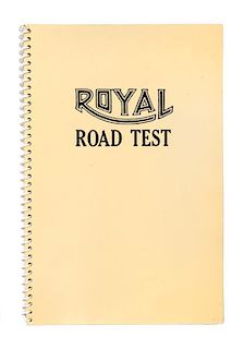 RUSCHA, ED. Royal Road Test. Los Angeles, 1971. Third edition. One of 2000 copies.