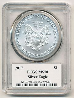 2017 Premier First Edition Silver Eagle PCGS MS70