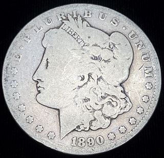 1890-CC Morgan Silver Dollar AG