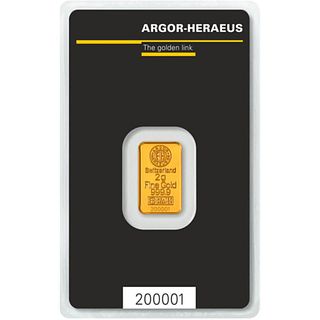 (25) Argor Heraeus Gold 2 Gram Bars