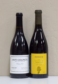 (1) Bottle Each, Anti Council and Donum Pinot Noir.
