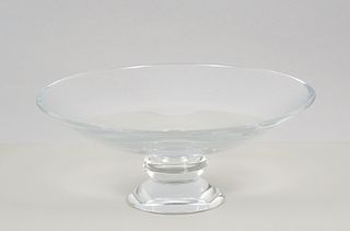 Baccarat Vega Crystal Pedestal Bowl.