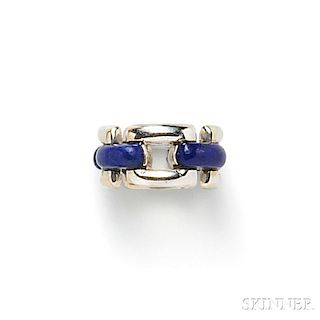 18kt White Gold and Lapis Ring, Mauboussin