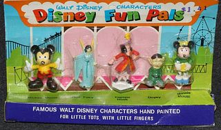 Disneykins Kin Fun Pals Total Mickey Minnie Blue Fairy Captain Hook Dopey 1970