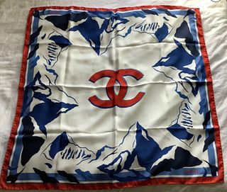CHANEL SILK SCARVE MADE IN ITALY